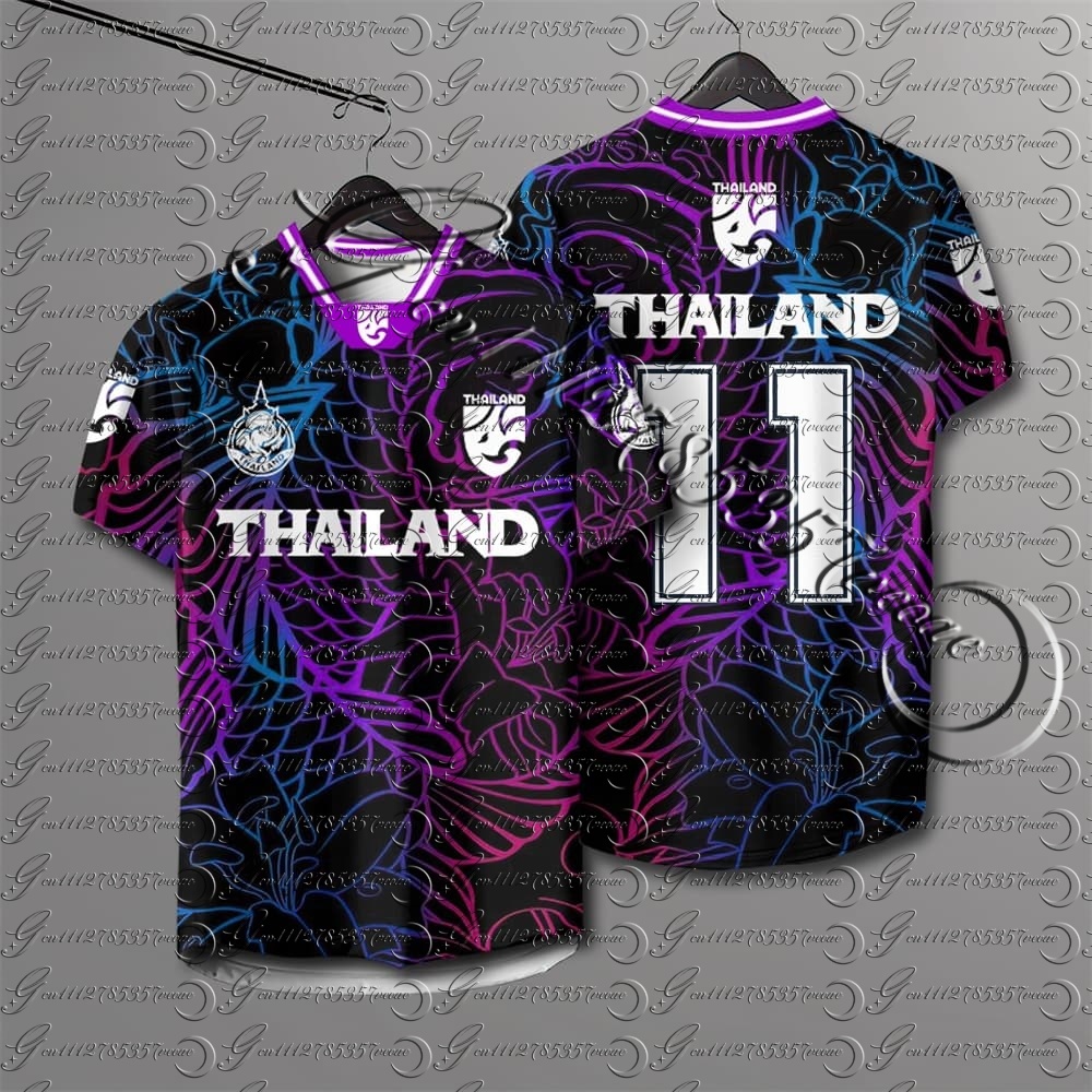 Street Fashion Thailand - Thailand 3D Printed Short Sleeved Summer