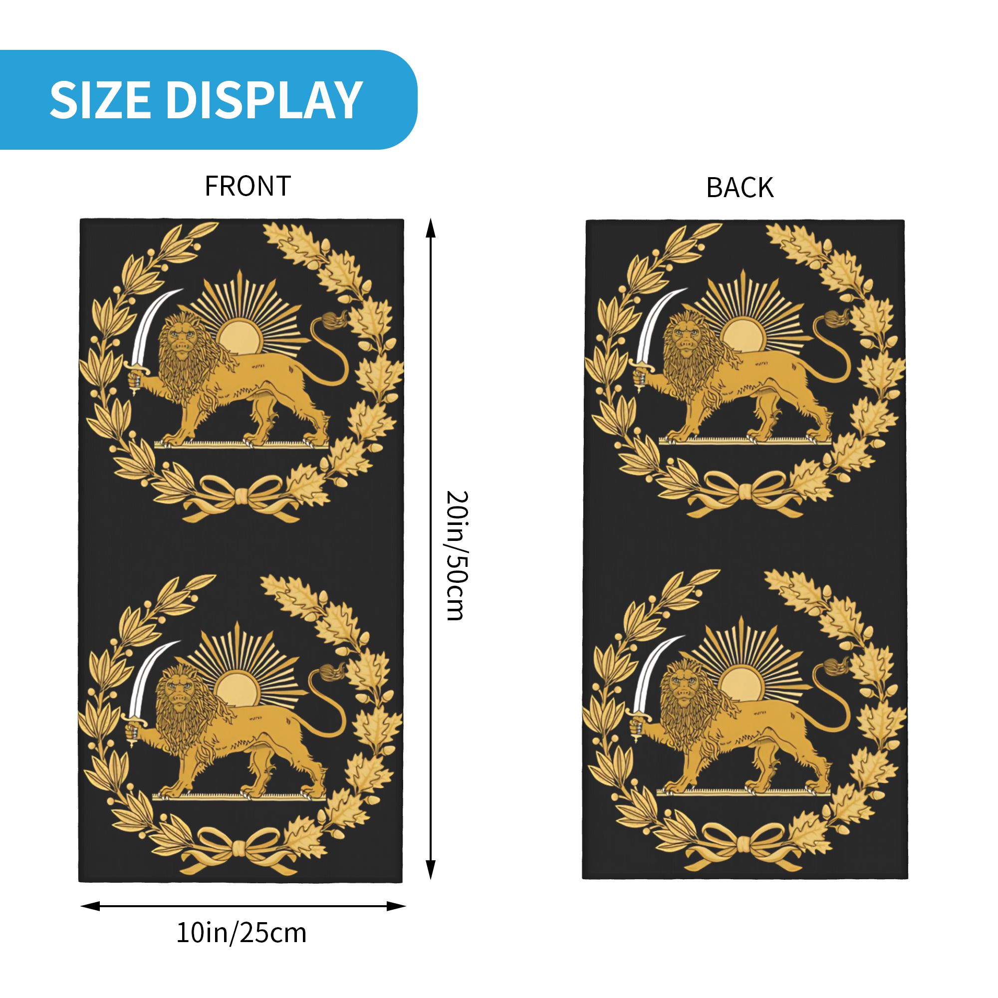 Lion and Sun Emblem of Persia  - огляд і ціна Balaclava Face Mask