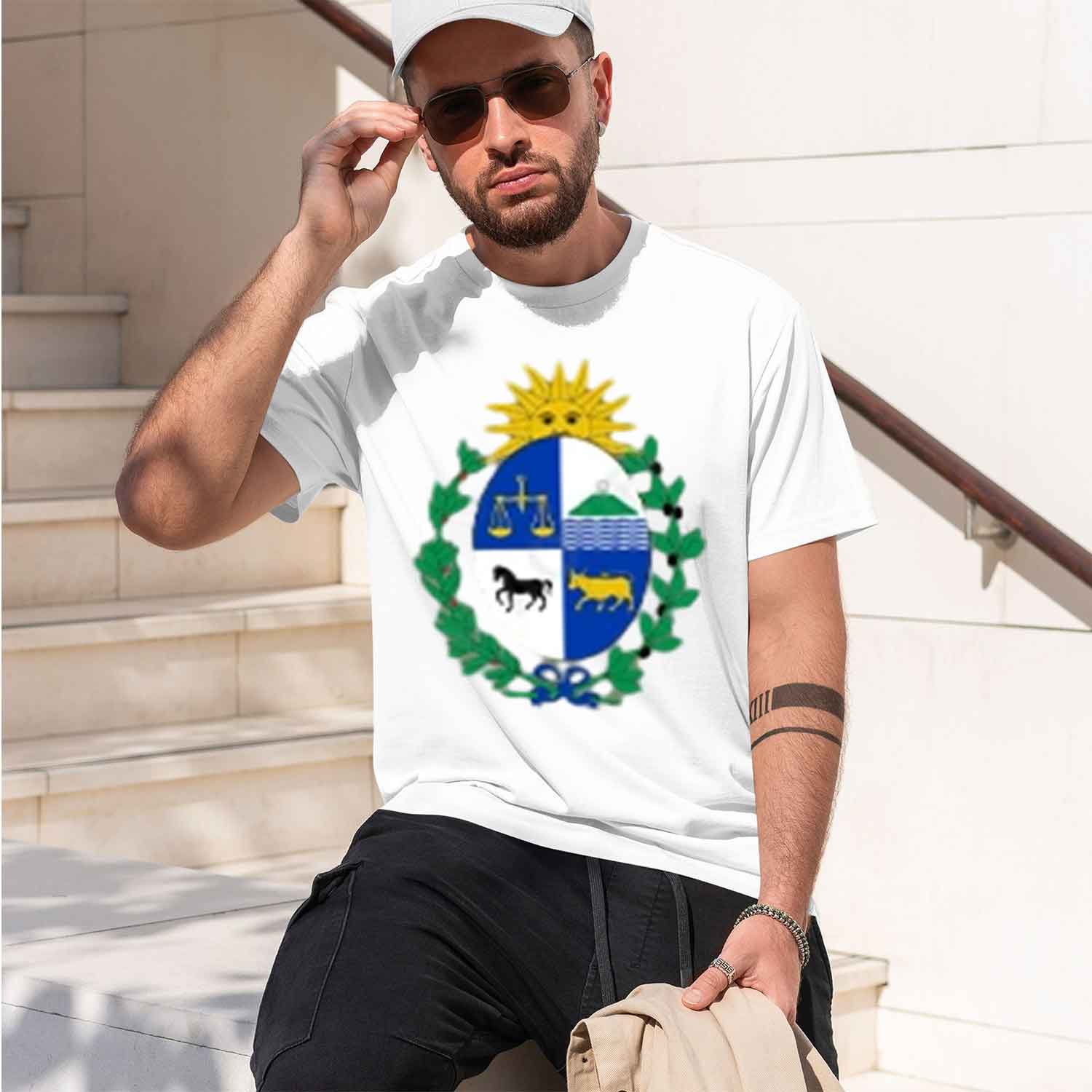 Coat of Arms of Uruguay Man Gr - огляд і ціна Street Fashion China Models