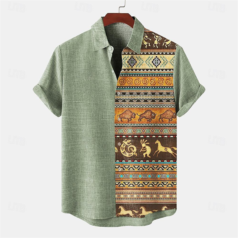 Linen Men's Shirt Short Sleeve - огляд і ціна Parade Fashion Street