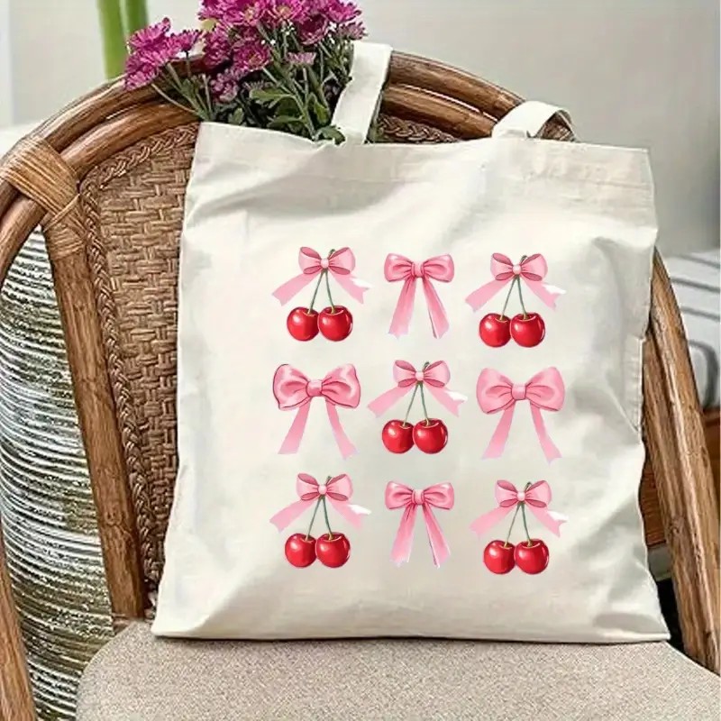 Canvas Tote Bag with Cherry Bo - огляд і ціна Tote Bag Canvas Print
