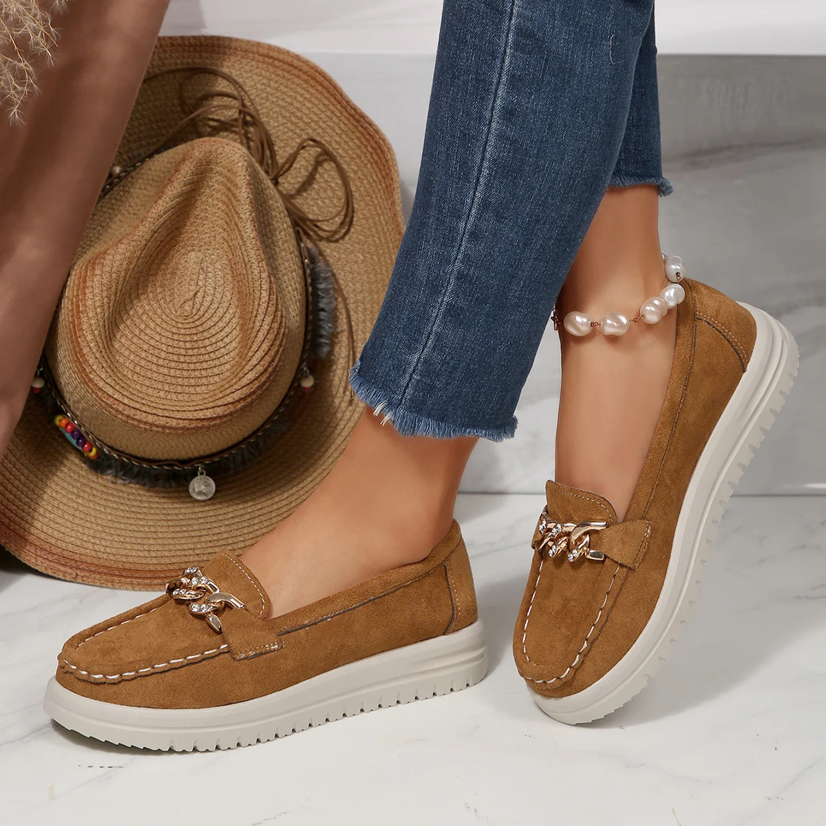 Spring Autumn Women Flats Loaf - огляд і ціна Street Fashion Rome 2025