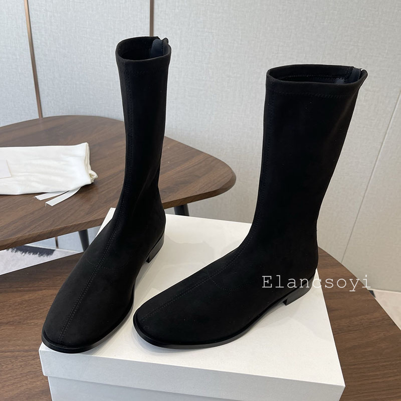 Stretch Boots Women Round Toe  - огляд і ціна Street Fashion Rome 2025