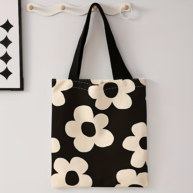 Yellow flower printed tote bag - огляд і ціна Tote Bag Canvas Print
