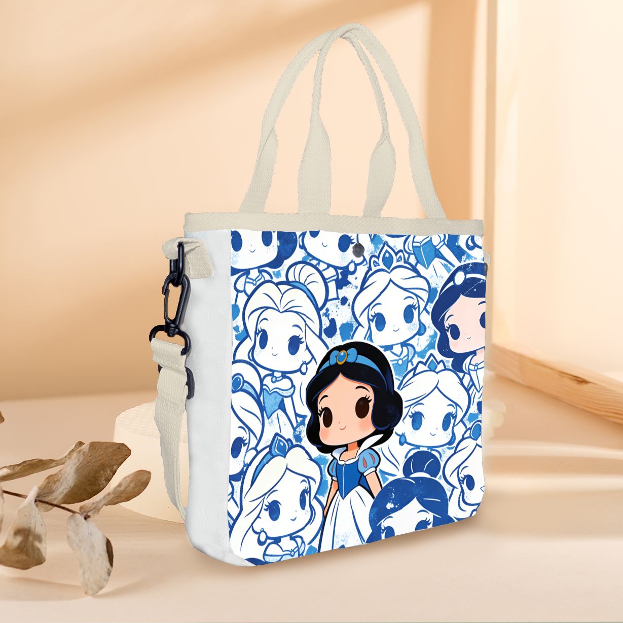 Cartoon snow white Characters  - огляд і ціна Tote Bag Canvas Print