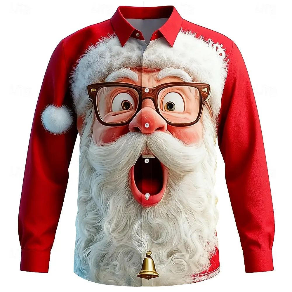 Christmas Men's 3D Graphic Lon - огляд і ціна Street Fashion Fall 2025