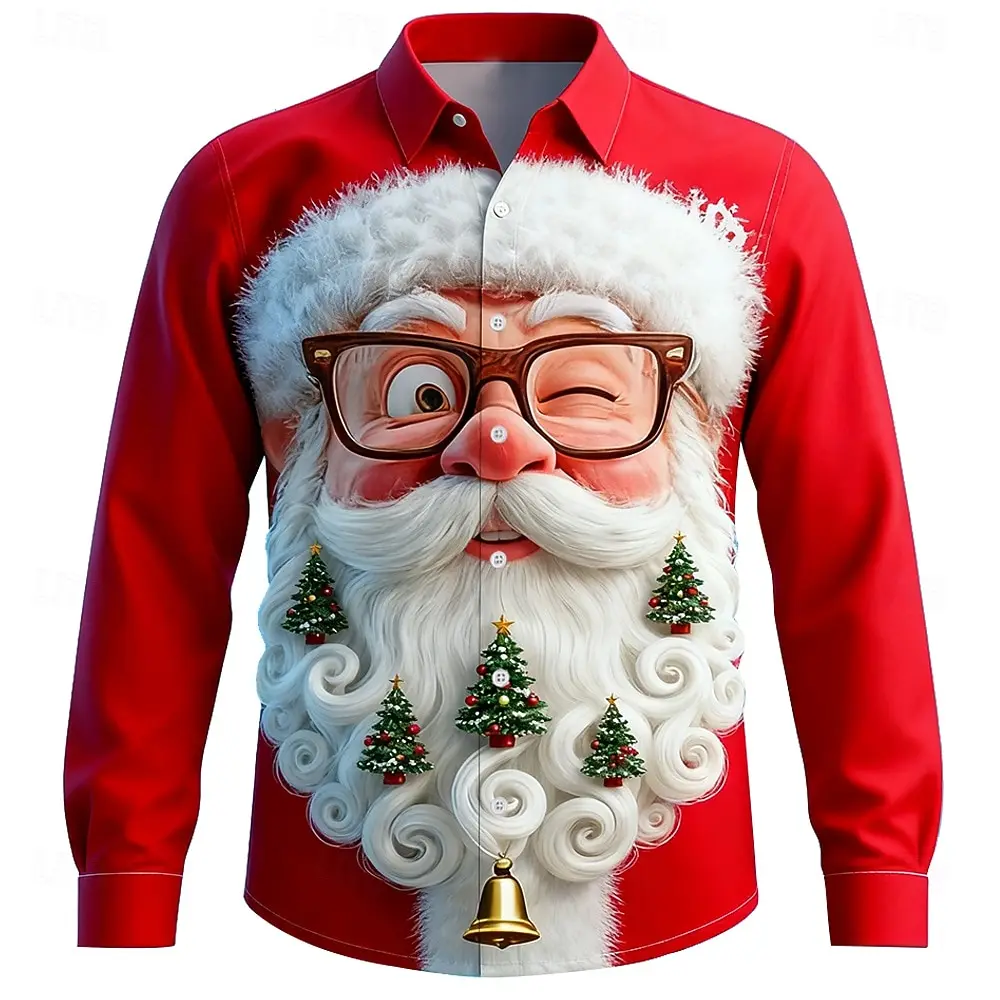 Christmas Men's 3D Graphic Lon - огляд і ціна Street Fashion Fall 2025