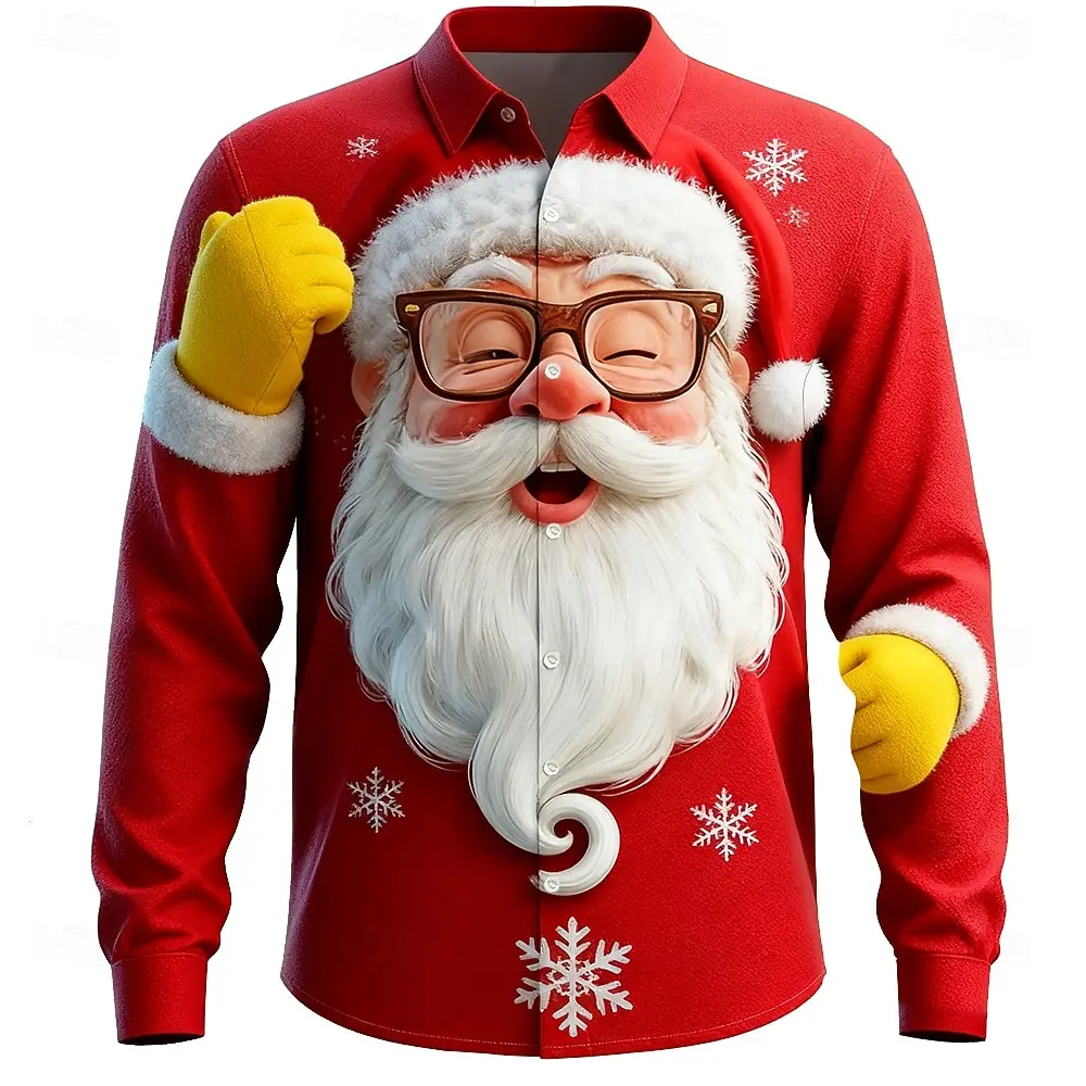 Christmas Men's 3D Graphic Lon - огляд і ціна Street Fashion Fall 2025