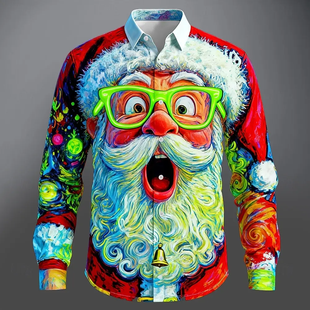 Christmas Men's 3D Graphic Lon - огляд і ціна Street Fashion Fall 2025