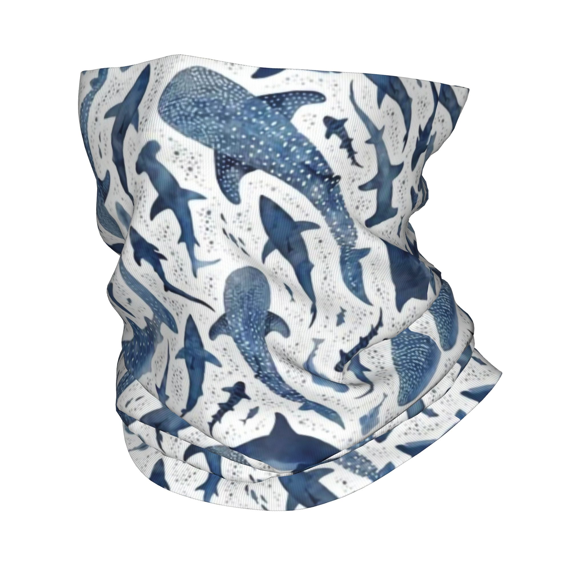 Custom Blue Watercolour Shark  - огляд і ціна Balaclava Face Mask