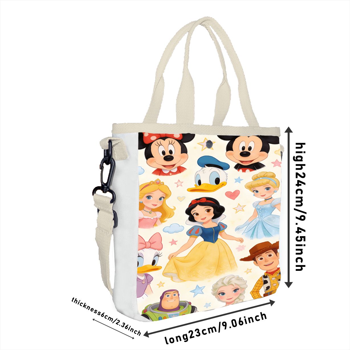 Multifunctional Princess Tote  - огляд і ціна Tote Bag Canvas Print