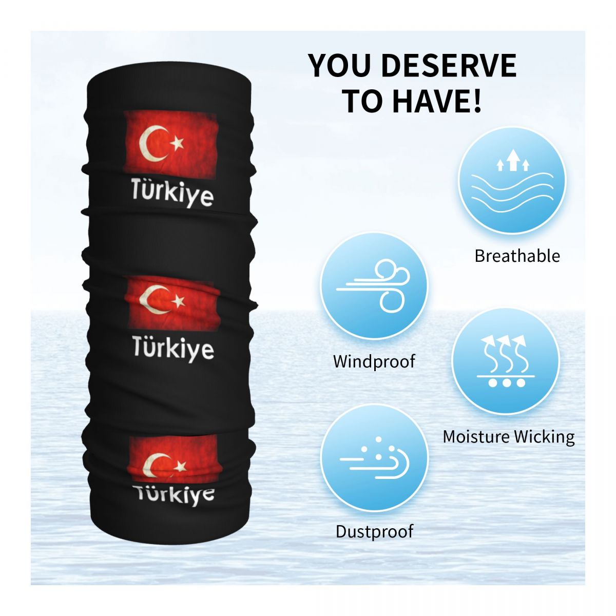 Turkiye Turkey Flag Gift Desig - огляд і ціна Balaclava Face Mask
