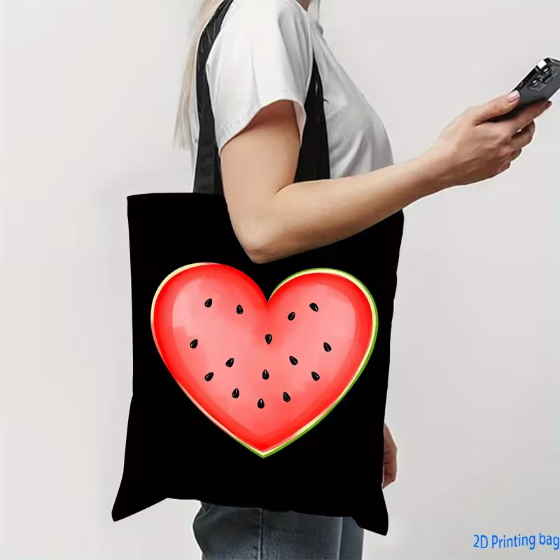Leopard Print Heart Love Lette - огляд і ціна Tote Bag Canvas Print