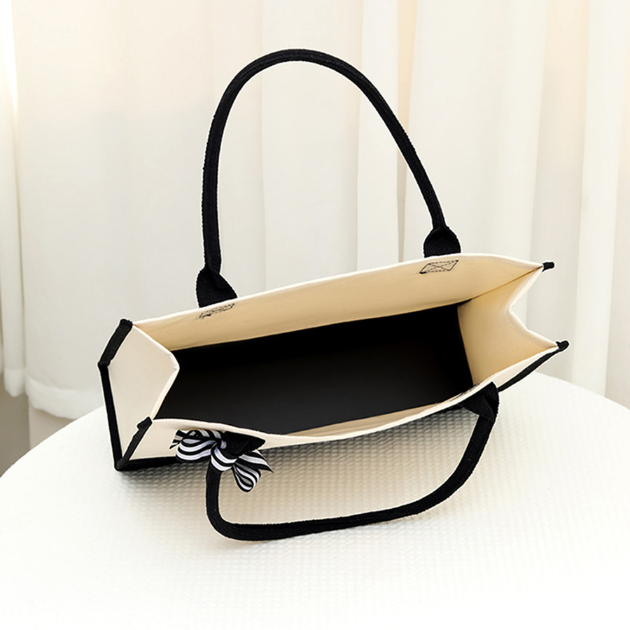 Cartoon-printed light white ca - огляд і ціна Tote Bag Canvas Print