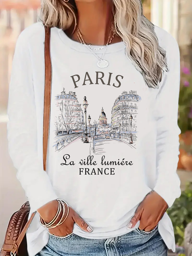 2025 Fashion Paris Letter Prin - огляд і ціна Street Fashion Paris 2025