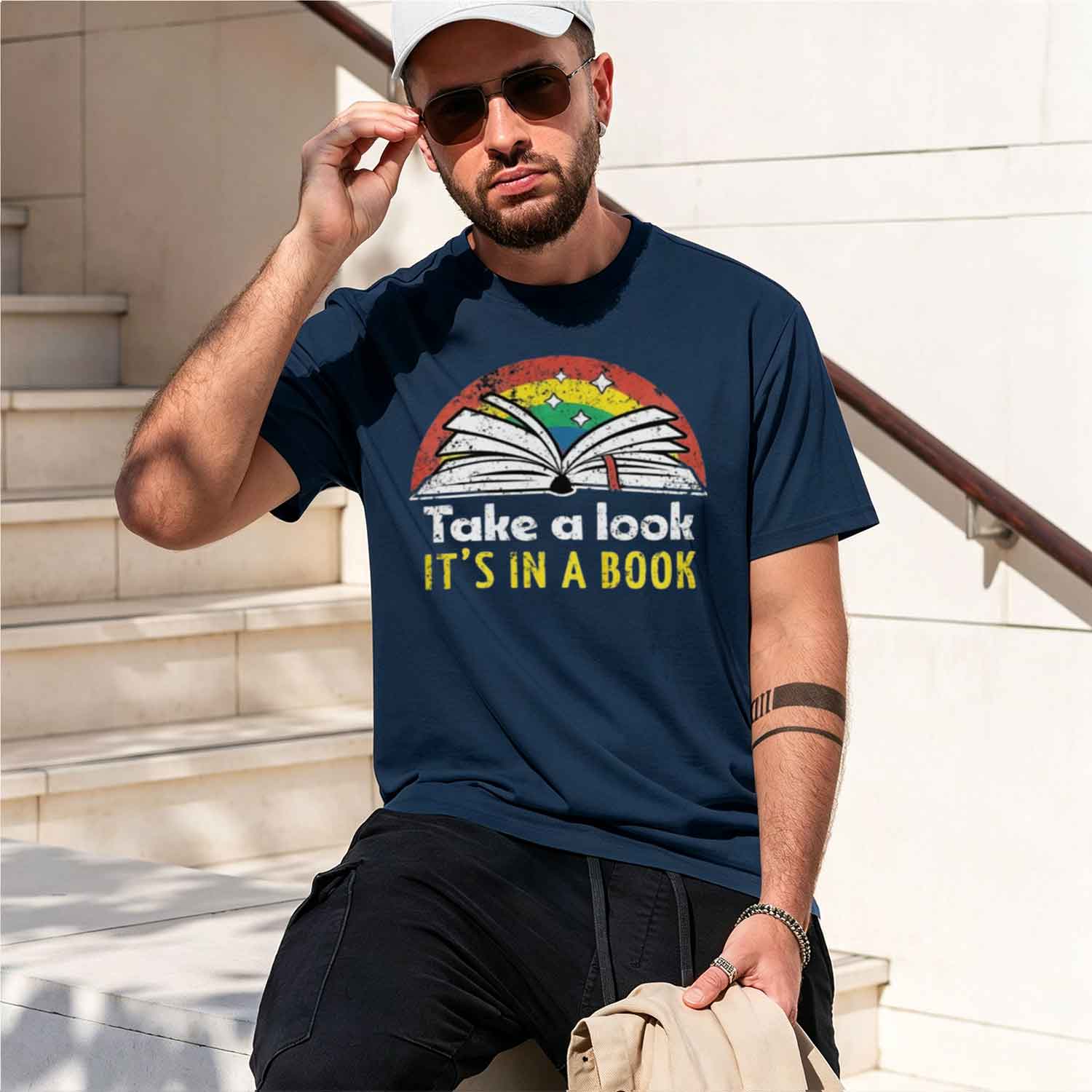 Book Grh Shirt Retro Reading T - огляд і ціна Street Fashion China Models