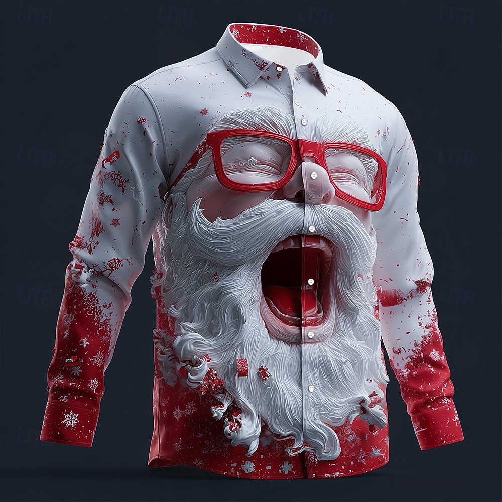 Christmas Men's 3D Graphic Lon - огляд і ціна Street Fashion Fall 2025