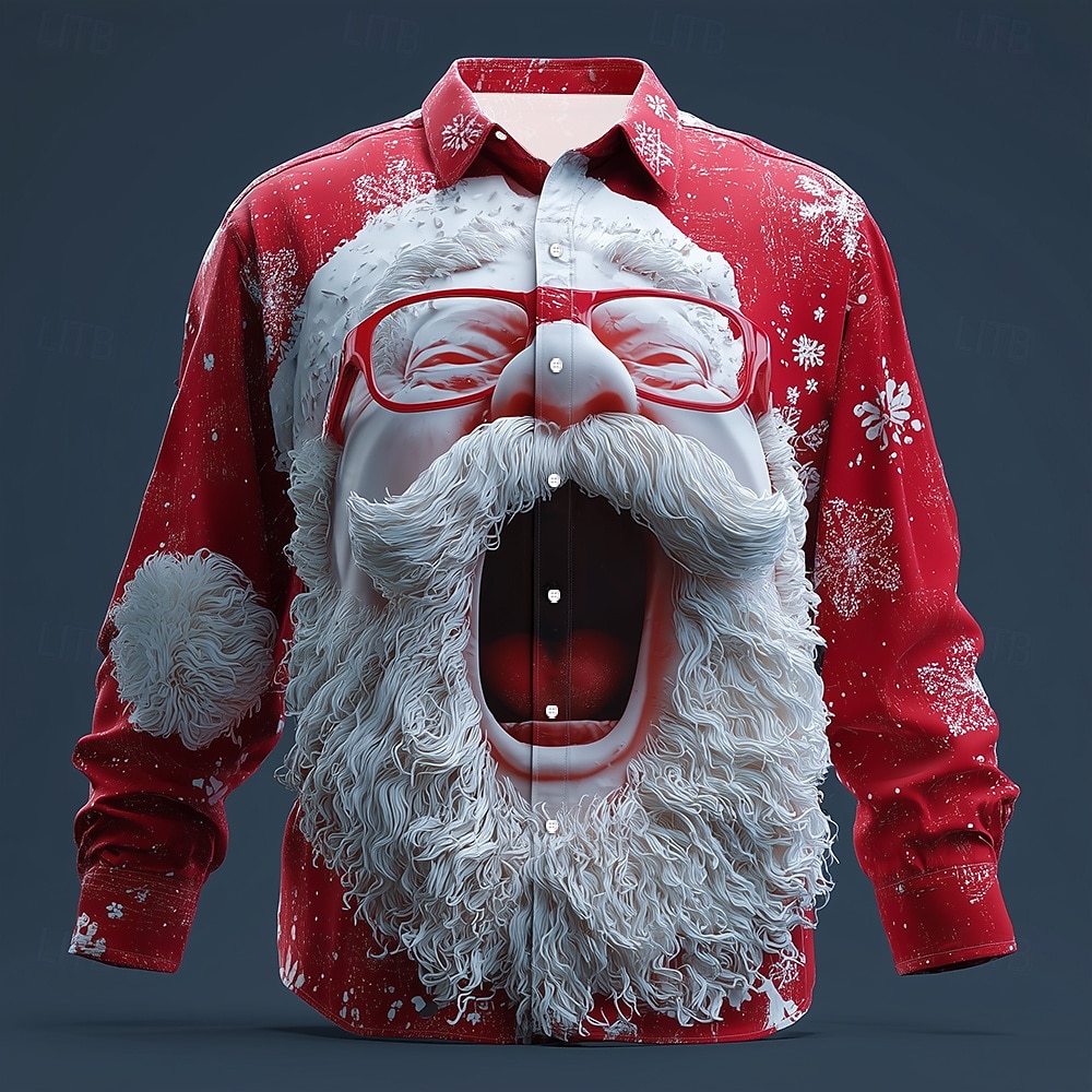 Christmas Men's 3D Graphic Lon - огляд і ціна Street Fashion Fall 2025