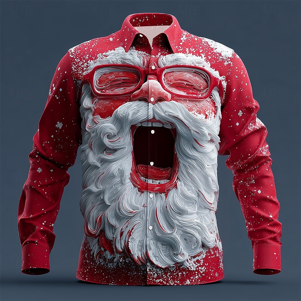 Christmas Men's 3D Graphic Lon - огляд і ціна Street Fashion Fall 2025