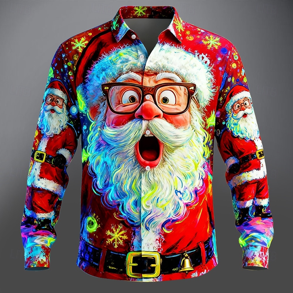 Christmas Men's 3D Graphic Lon - огляд і ціна Street Fashion Fall 2025