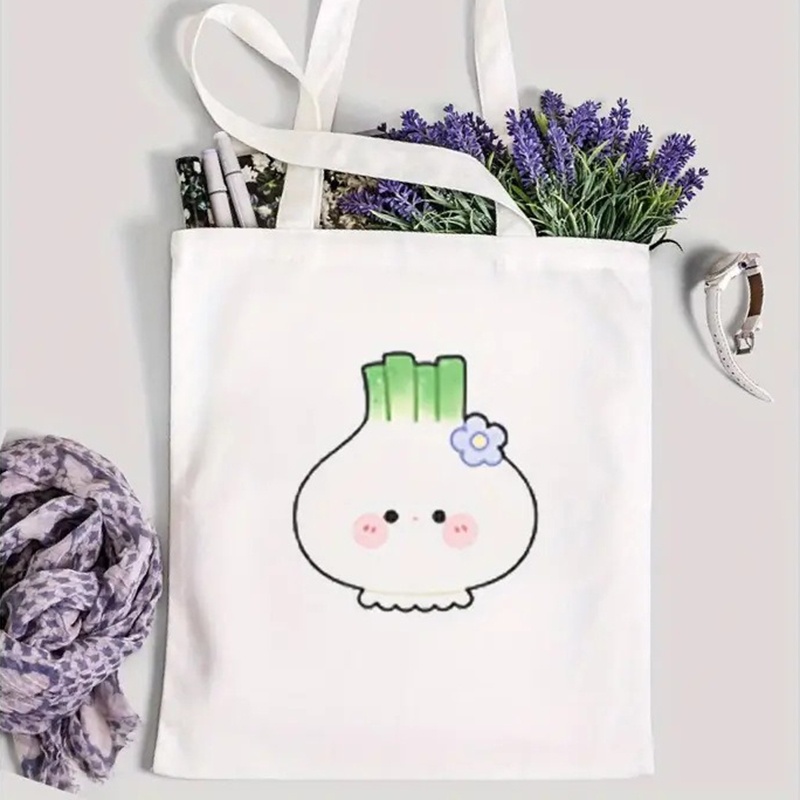 Cute Panda Print Canvas Tote B - огляд і ціна Tote Bag Canvas Print