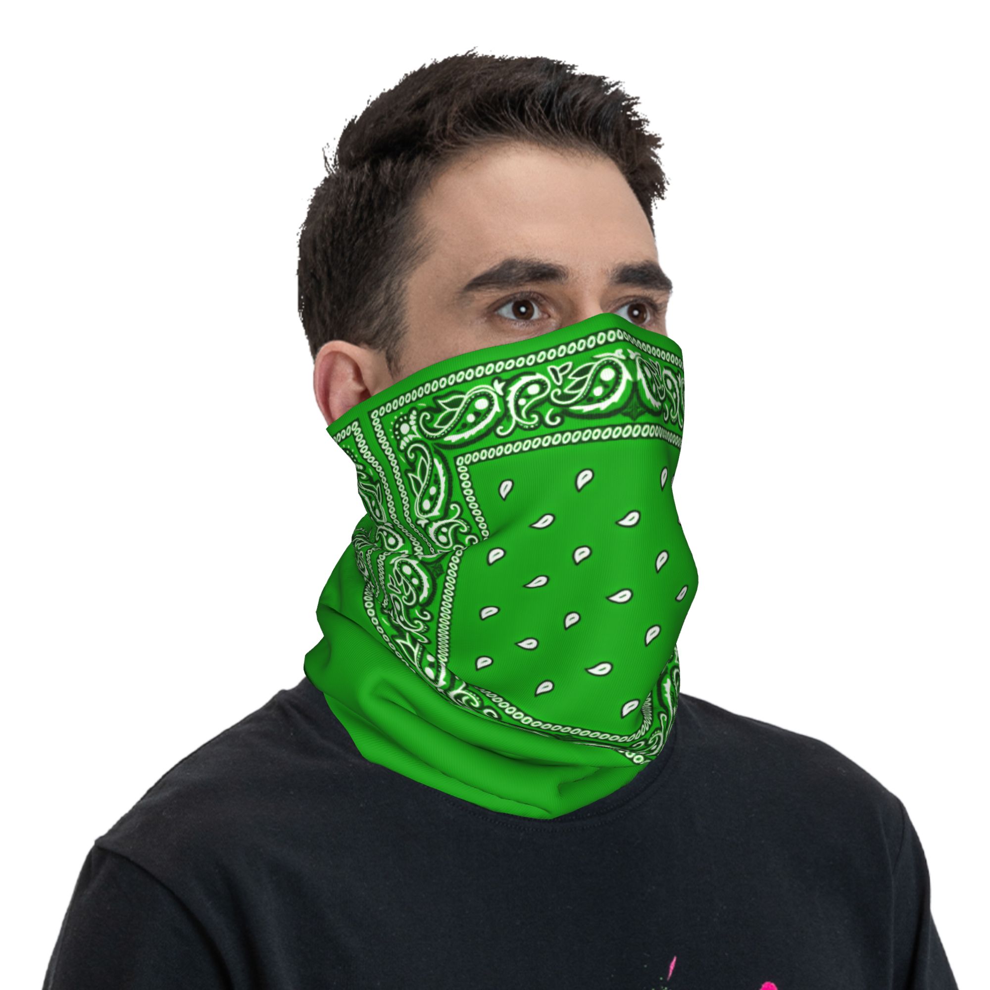 green Bandana  Cool Cycling Ma - огляд і ціна Balaclava Face Mask