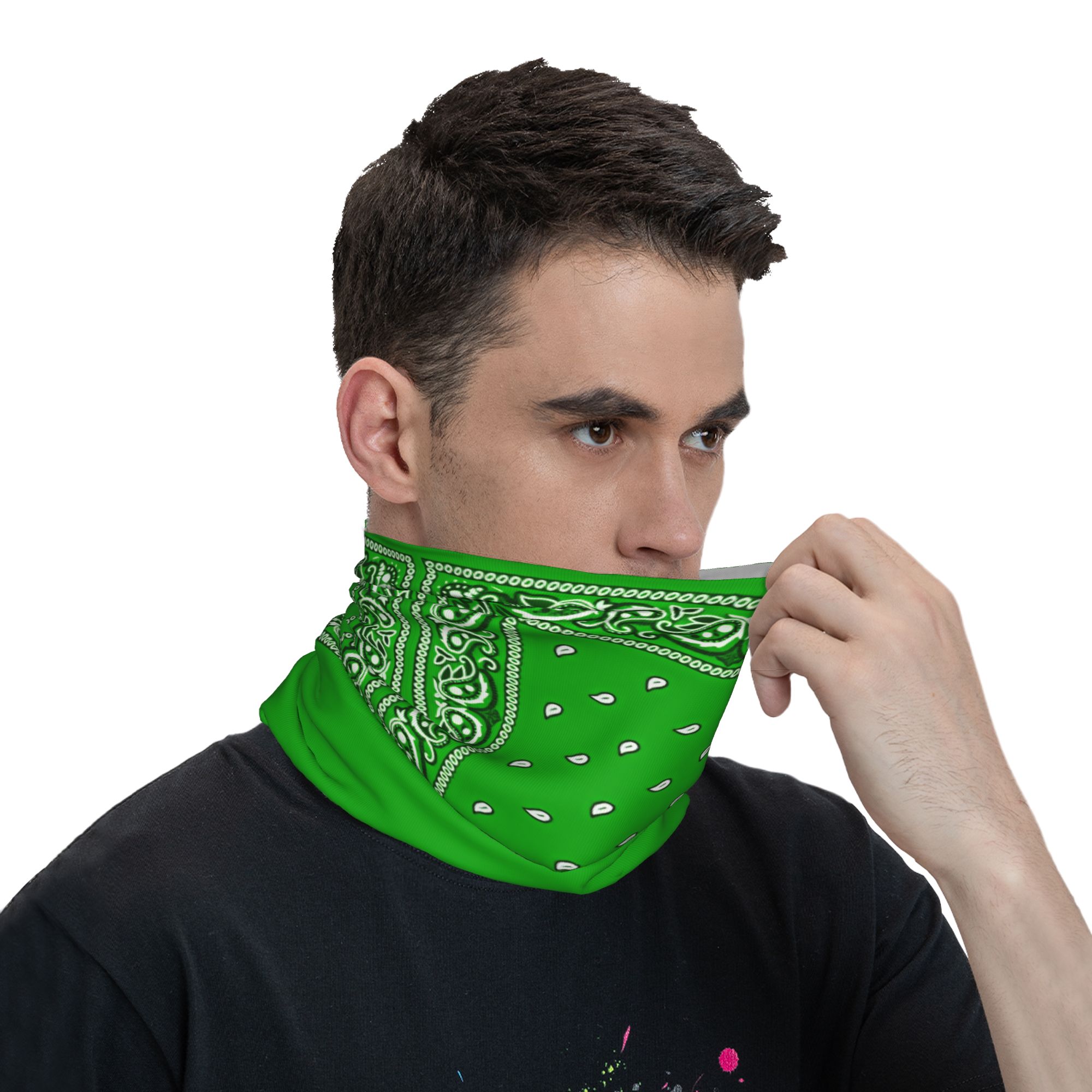green Bandana  Cool Cycling Ma - огляд і ціна Balaclava Face Mask
